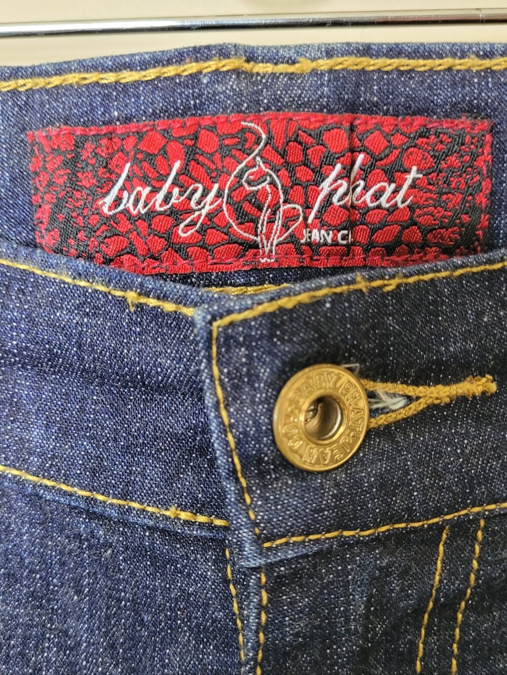 Baby Phat Vintage Y2K Cuffed Jeans Size 5 - Picture 8 of 10